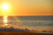 Sunrise and surf